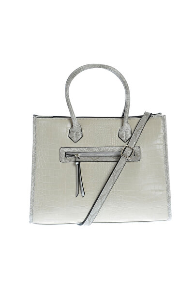 Meli Melo Paris Gray bag with animal print pattern