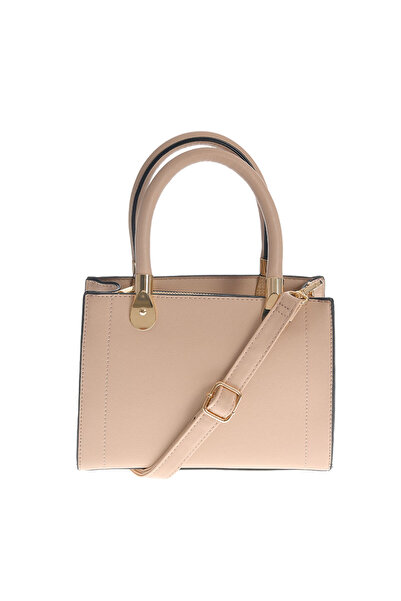 Meli Melo Paris Geanta crossbody bej cu detalii aurii