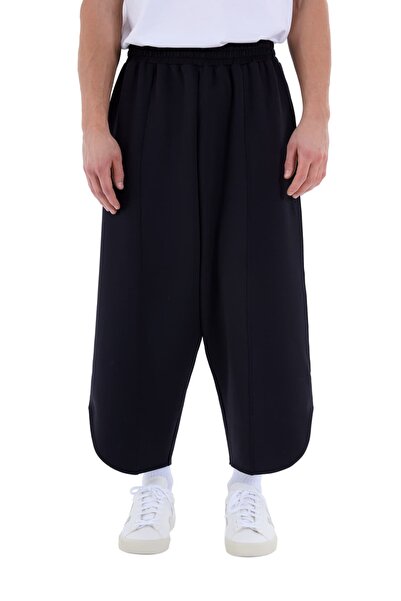 MORREZ Drop-Crotch Pants // Erkek Scuba Kumaş Nakış Detaylı Şalvar