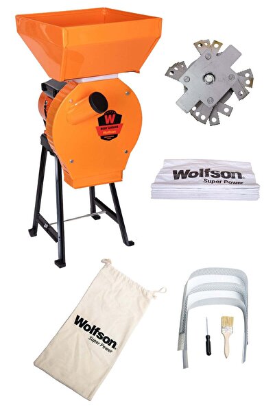 Wolfson Moara pentru cereale cu suport metalic - 2in1, 2700W, 200kg/h