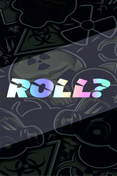 sticker Roll Yazı 8x1,5Cm Jdm Araba-motor-laptop Hologram Seçenekli Etiket Yazı