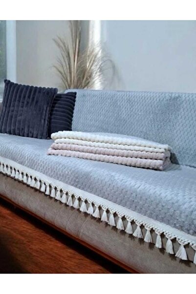 DECORA CASA HOME COLLECTİON Αντιολισθητικό κάλυμμα καναπέ με βελούδινο σχέδιο...