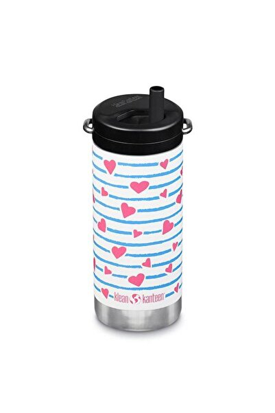 Klean Kanteen Heart Stripe - Termos TKWide din otel inoxidabil 355 ml cu capa...