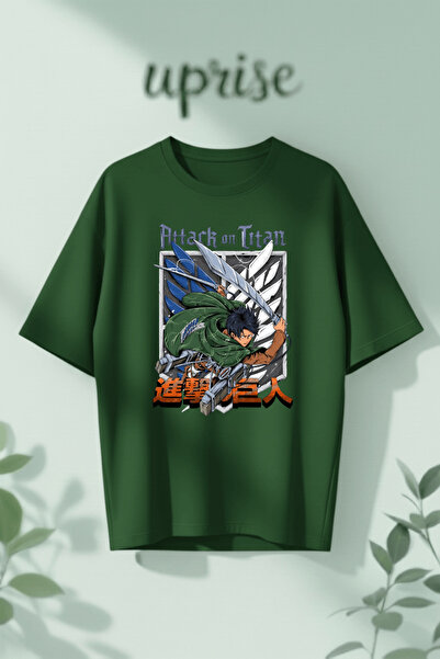 Vordevia Μπλουζάκι Attack on Titan Levi από βαμβάκι με στάμπα, σε μεγάλο μέγεθος