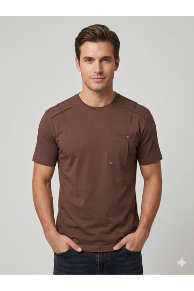 centilmen Tricou MCR cu detaliu auto-desenat 36876