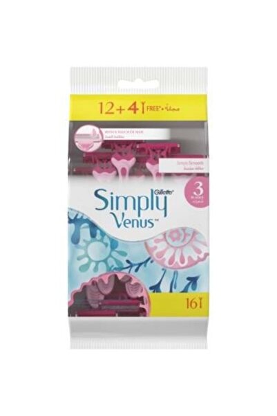 Gillette Gillette venus simple women disposable razor - 12+4 free blades