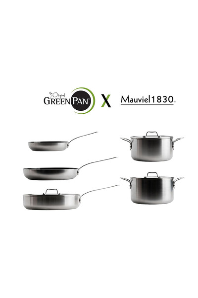 Greenpan X Mauviel La Collection Limited Edition 8 Piece Cookware Set