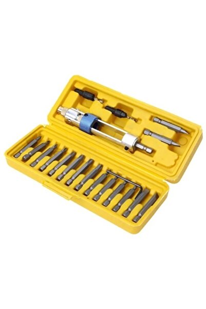 E-ANAMAG Set de scule cu 20 de piese, biți și adaptor pentru mașina de găurit