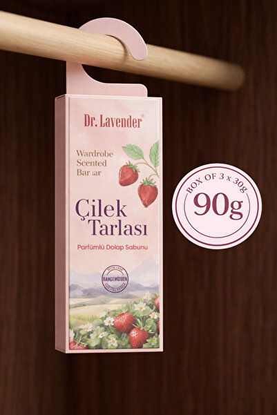 Dr.Lavender Dolap Sabunu Çilek Tarlası 3’lü Set (3x30g) – Dolap ve Çekmece Ko...
