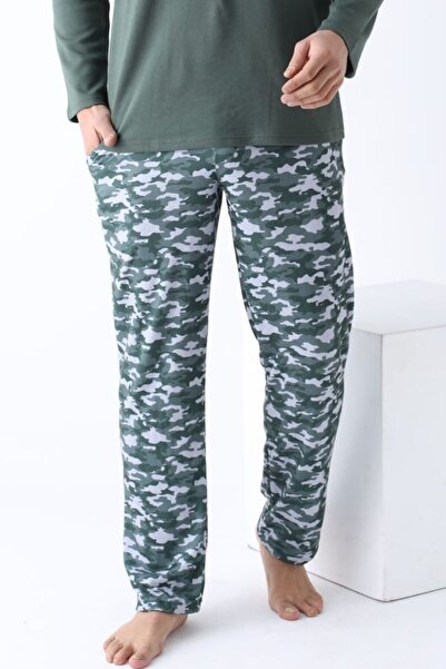 OBJE Men's Camouflage Pattern Pajama Bottoms