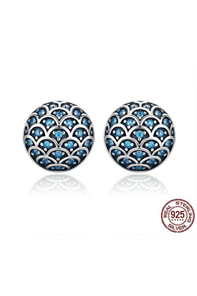 OEM Blue Ocean Silver Earrings
