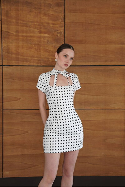 Cistern İstanbul Women's Polka Dot Satin Dress