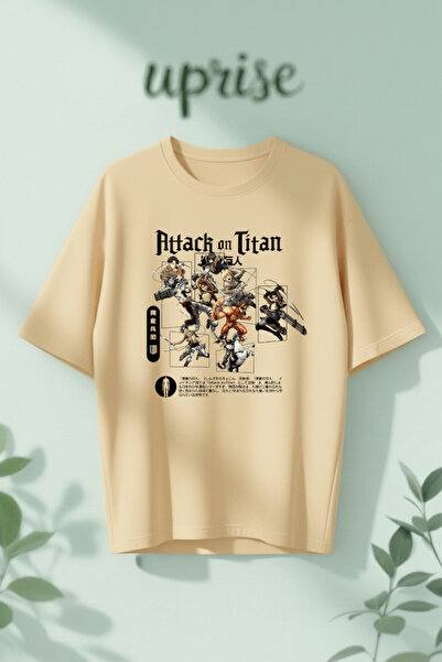 Vordevia Attack on Titan Printed Cotton Oversize T-Shirt