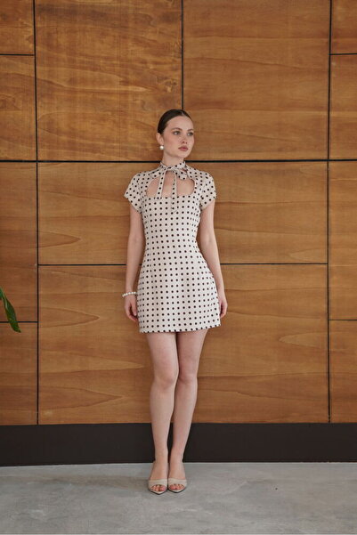 Cistern İstanbul Women's Polka Dot Satin Dress