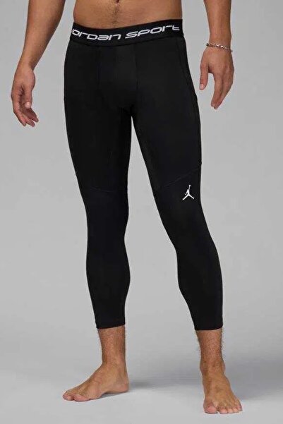 Nike Jordan Dri-FIT Sport 3QT Tight Erkek Siyah Spor Tayt