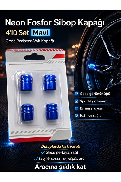 stab audio system FOSFORLU SİBOP KAPAĞI MAVİ