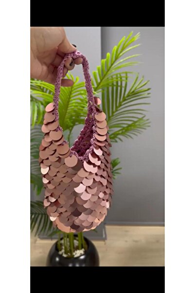 puffybagg GÜL KURUSU PULLU MODEL