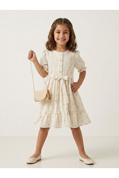 Cherrys Bebek Εμπριμέ Φορεσιά από Λινό για Κορίτσια