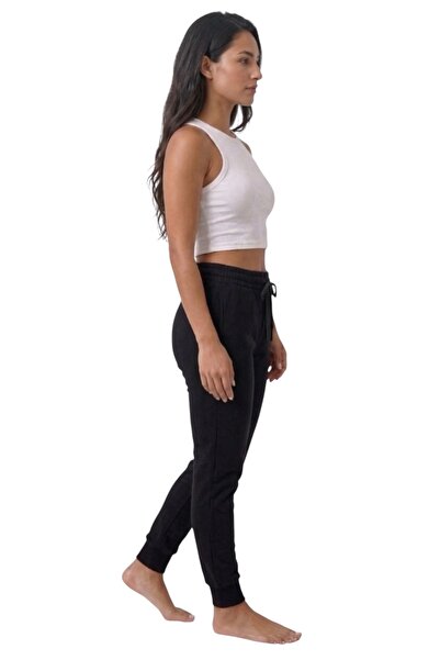 K&S Women's Black Sweatpants with Elastic Legs, Comfortable Cut, Casual Sport...