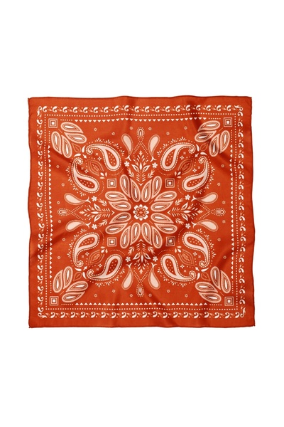 Sultan İpek Ethnic Patterned Scarf / Bandana 70X70Cm