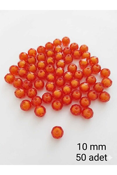 Ralp Moda 10 MM NARANČASTE KUBIČNE PERLE 50 KOMADA