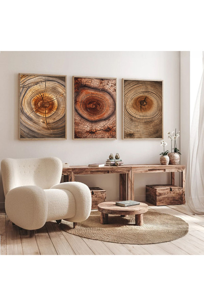 Dekorsiahome Σετ Τραπεζαρίας Κουζίνας Σαλονιού 3 τεμαχίων με Ξύλινο Πλαίσιο S...