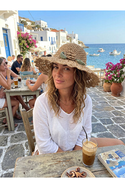 PIECE SIGNATURE 100% Χαρτί, Χειροποίητο, Ψάθινο Καπέλο για Γυναίκες (Μέγεθος ...