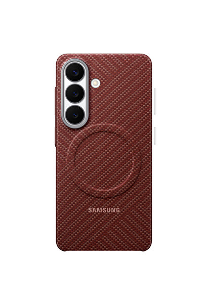 Samsung Galaxy S26 - Θήκη Μαγνητική Ανθρακονημάτινη, Κοραλλί Κόκκινο
