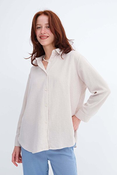 Addax قميص بأكمام طويلة وأزرار G18702