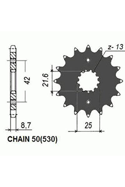 Power Force Pinion față Kawasaki VN800 SunStar SUN511-17