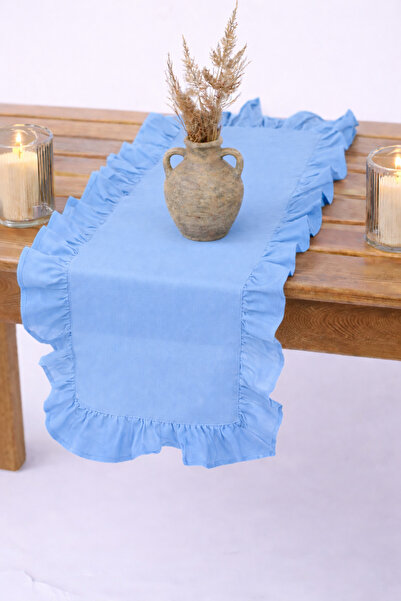 SADEN HOME FIRFIRLI RUNNER ΜΠΛΕ ΧΡΩΜΑ, 4 ΕΠΙΛΟΓΕΣ ΜΕΓΕΘΟΥΣ