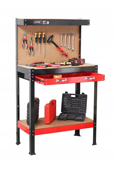 DEGET Πάγκος Εργασίας Με Πίνακα Και Συρτάρια 80 x 40 x 140 CM VERKE