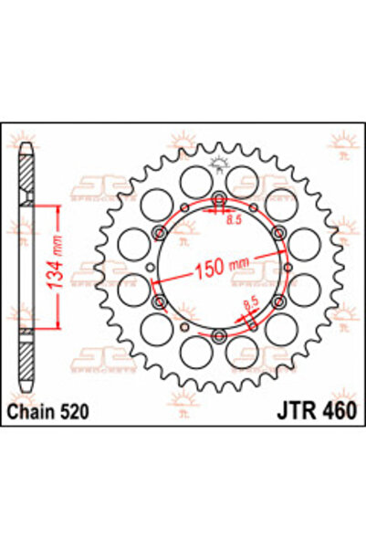 JT Sprockets Pinion spate otel 520 Z52