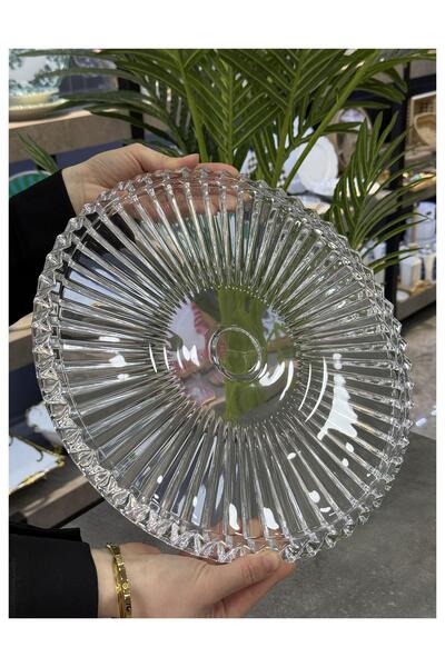 Doğudeko Lux Fine Crystal Round Presentation Plate
