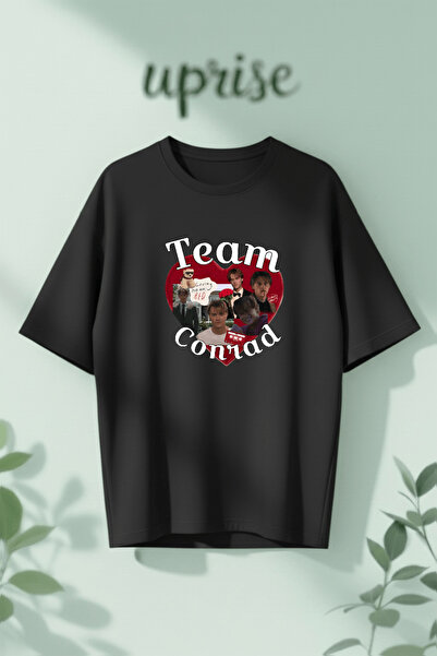 Vordevia Μπλουζάκι Team Conrad με στάμπα από βαμβάκι σε oversized γραμμή