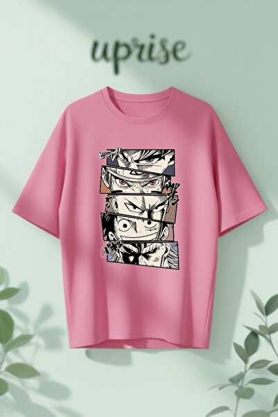 Vordevia Anime Eyes Aesthetic Printed Cotton Oversize T-Shirt