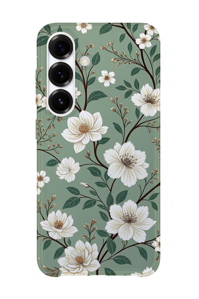 Samsung Galaxy A17 Uyumlu Baskılı Şeffaf Telefon Kılıfı | Koleksiyon: Boho Floral