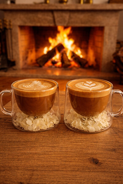 tan organik Cup of Tea / Coffee Borosilicate 2-Pack
