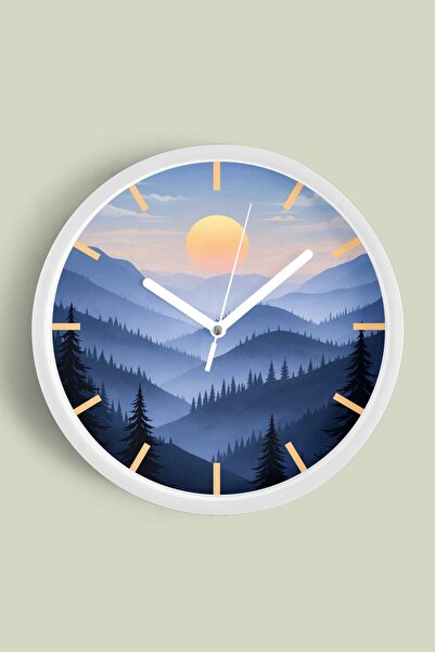 JHAAR Αφηρημένο - Μποέμ - Φύση - Μοντέρνο ρολόι τοίχου με θέα στη θάλασσα - 4...