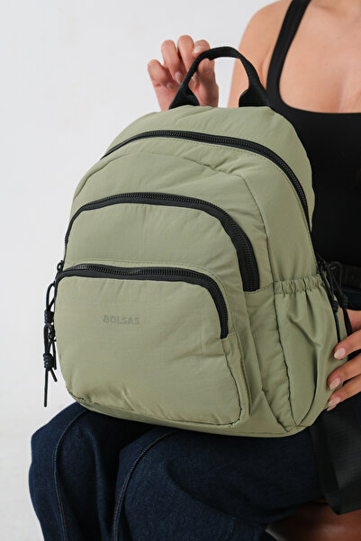 Solo Bag Women's Multi-Compartment Waterproof Crinkle Casual Backpack