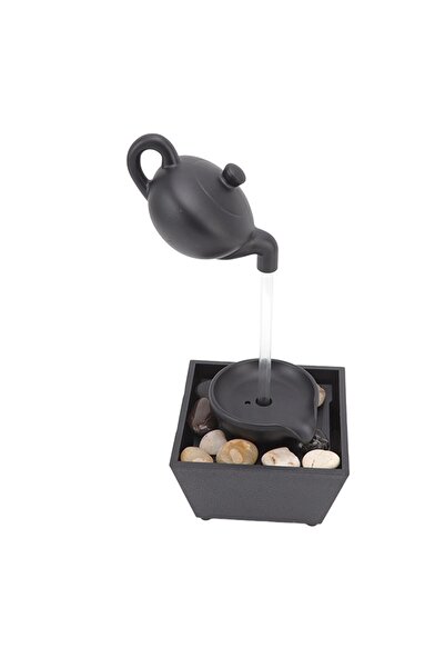 UNİBOX Ornament Fantana cu Ceainic Plutitor, Iluminare LED, Alimentare USB sa...