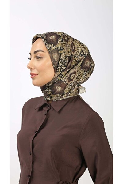 locella Soft Pamuk Eşarp Kahve