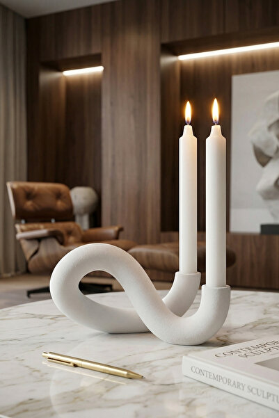 Modern Ev Aksesuarları Bohem Dekoratif Mumluk | 2’li Şamdan Tasarım