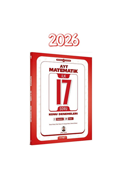 Ens Yayıncılık Mert Hoca Yayınları AYT Matematik İlk 17 Soru Konu Denemeleri ...