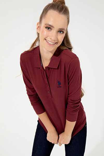 U.S. Polo Assn. Γυναικείο φούτερ βασικού τύπου Cherry 50256259-VR223