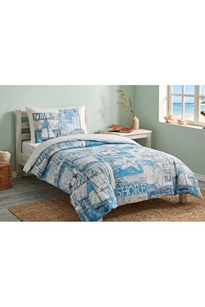 Taç New Season Single Bedding Set (120 X 200 cm with Elastic Sheet) Maren Tur...