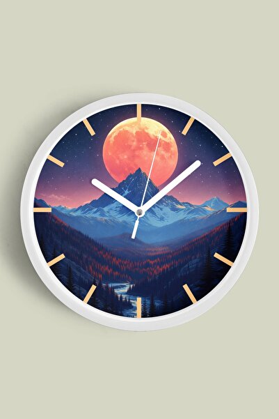 JHAAR Αφηρημένο - Μποέμ - Φύση - Μοντέρνο ρολόι τοίχου με θέα στη θάλασσα - 4...