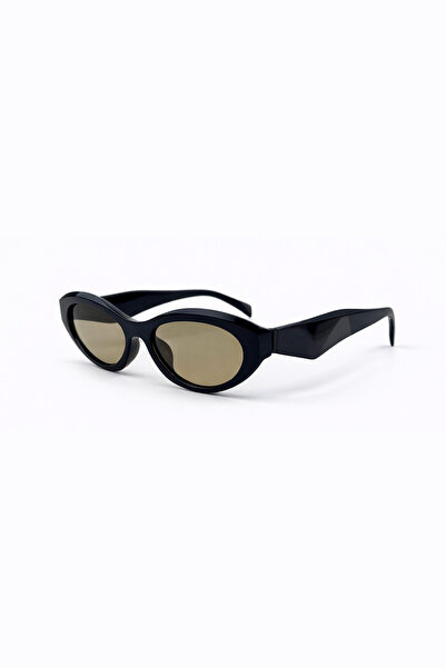 Toz Vintage Sephira Black Frame Light Brown Glass Vintage Retro Sunglasses
