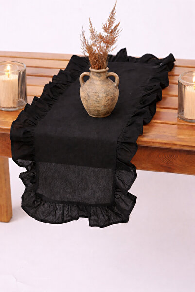 SADEN HOME FIRFIRLI RUNNER ΜΑΥΡΟ ΧΡΩΜΑ, 4 ΕΠΙΛΟΓΕΣ ΜΕΓΕΘΟΥΣ