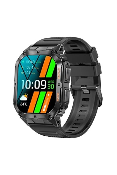 AMYMAT ®   Smartwatch K61 Pro cu ecran pătrat mare pentru bărbați